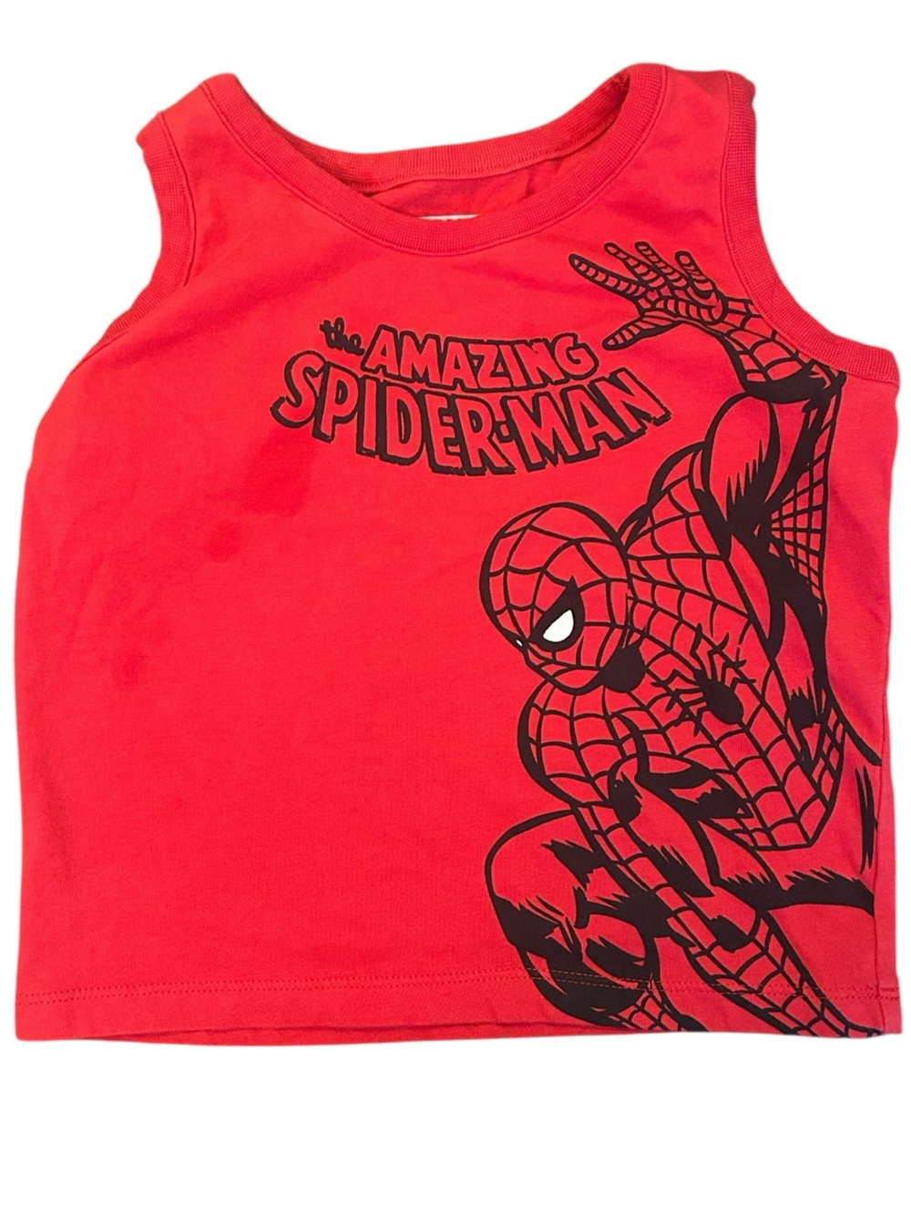 Marvel The Amazing Spider-Man Toddler Boys Red Sleeveless Tank Top Size 2T